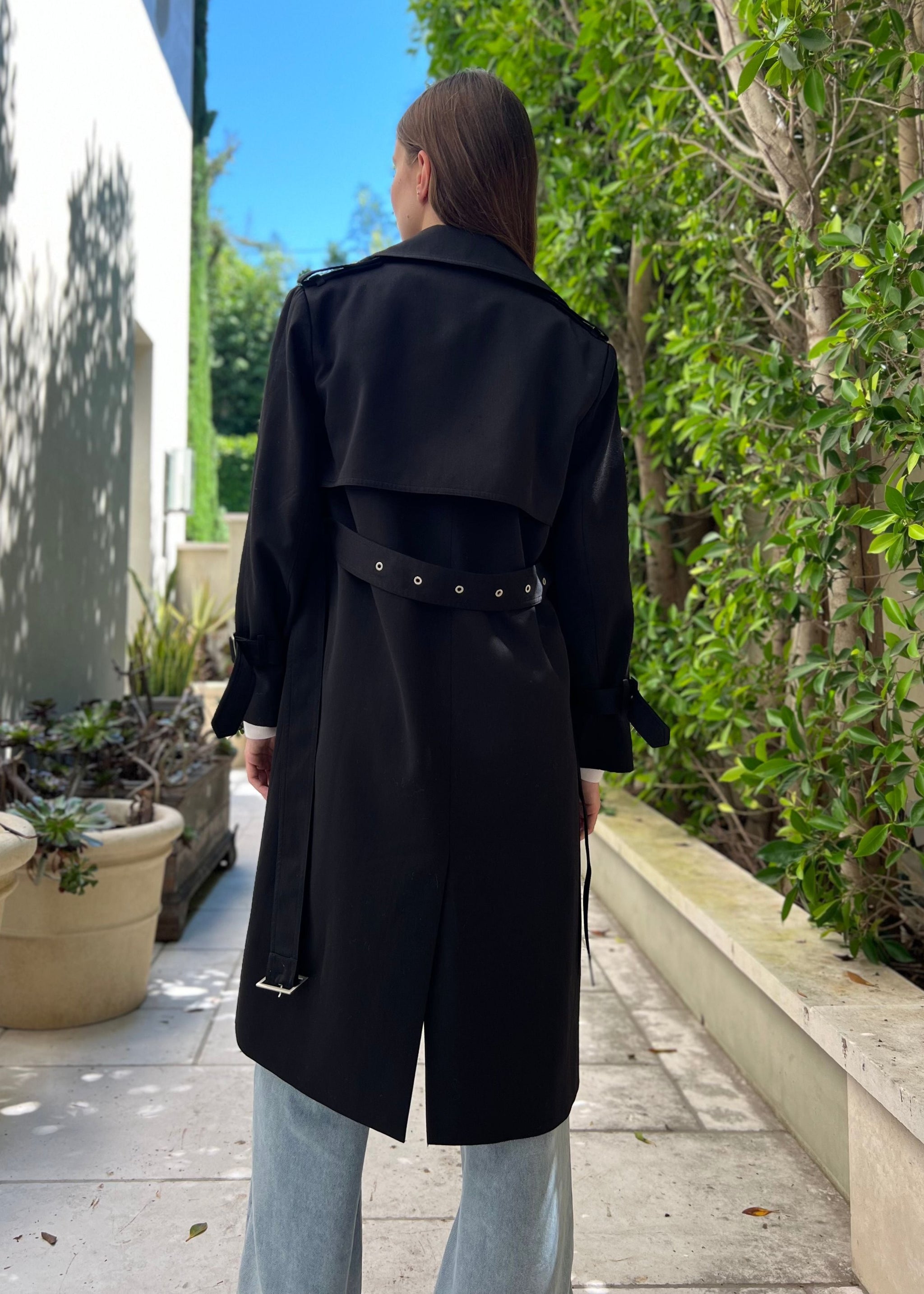 Fallon Black Trench Coat – Benaar LA