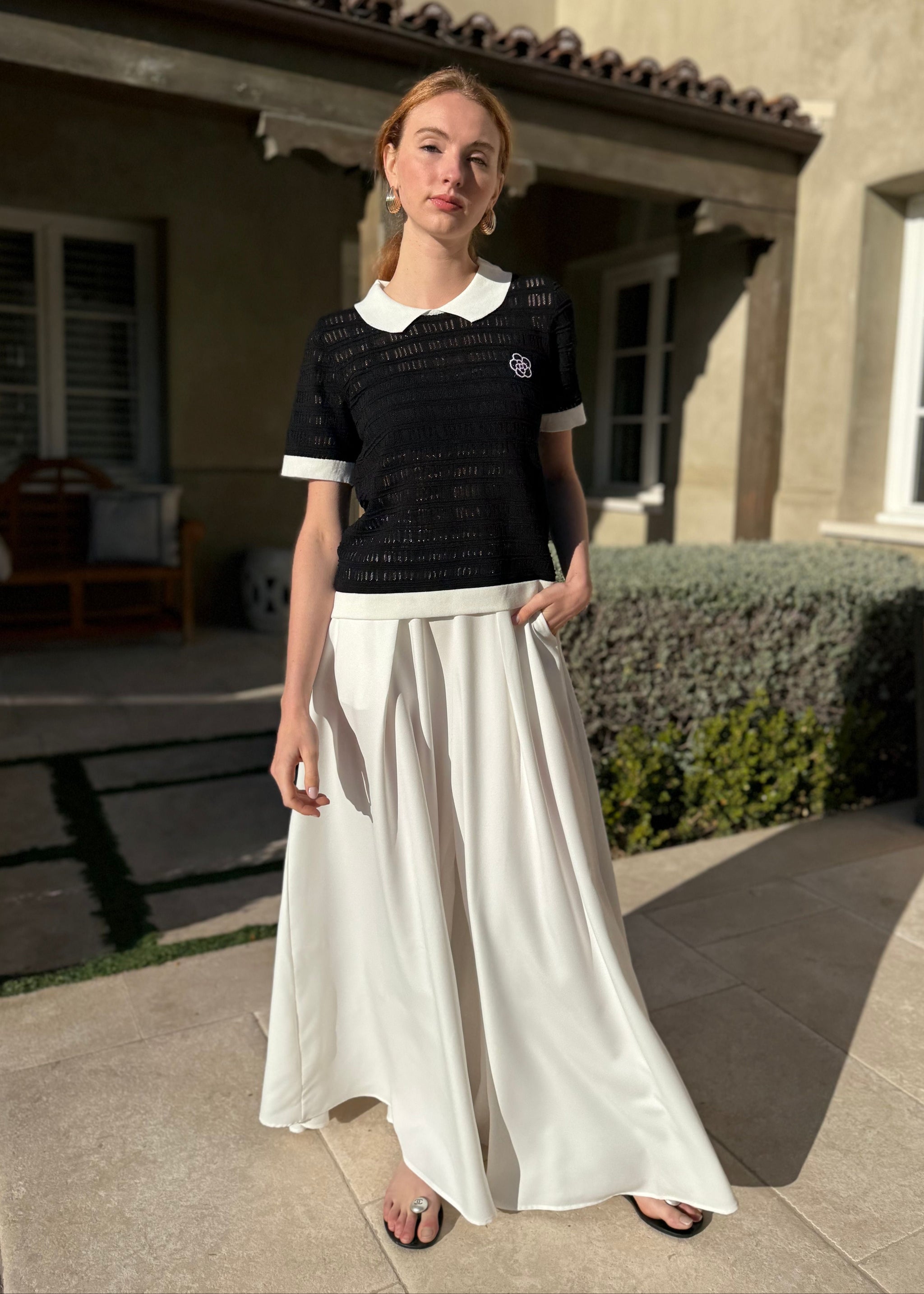 ワンピース Balloon Pants Skirt White Pinko Long Balloon Skirt Bright White Pinko