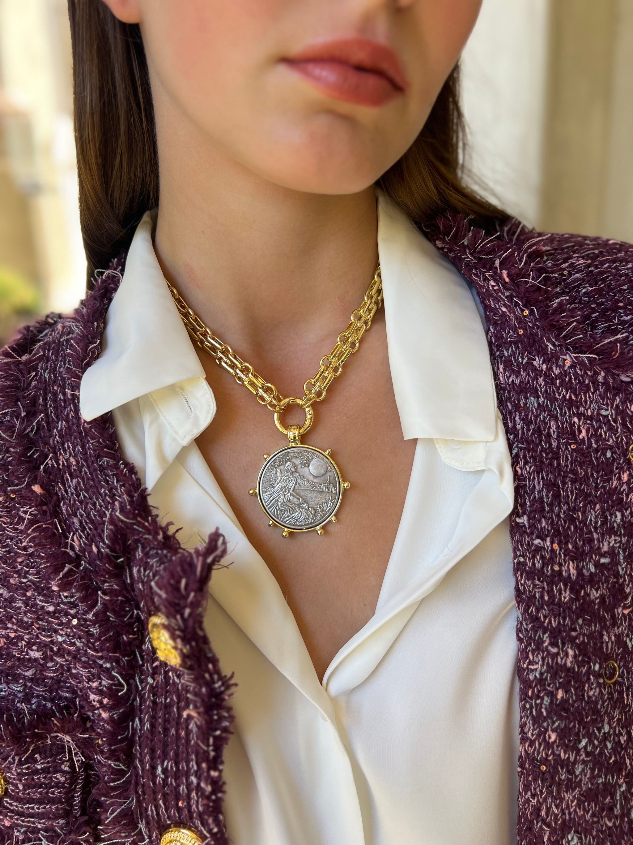 Necklace 18k Lucy Williams Gold Beaded Coin Necklace Missoma